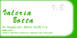 valeria botta business card